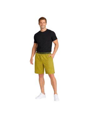 2/$30 Under Armour 2XL Green Fitted Athletic Shorts Pockets Elastic Waistband